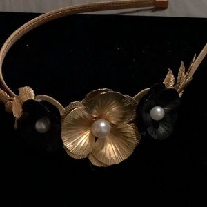 Tasha Gold Pearl Headband